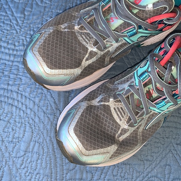 Brooks Ravenna 7 Women's Running Shoes Size 9 Gray Aqua Green - Picture 5 of 13